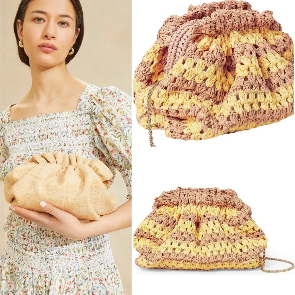 LOEFFLER RANDALL Raffia Clutch
